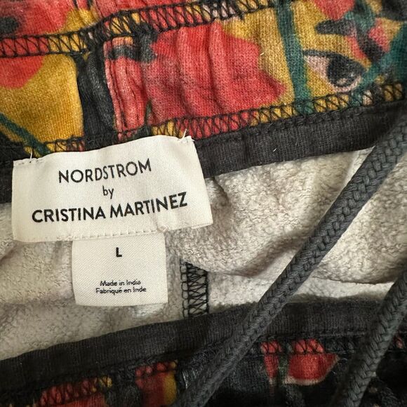 CRISTINA MARTINEZ for Nordstrom All-Over Print Shorts Colorful Pull-On - Picture 7 of 10